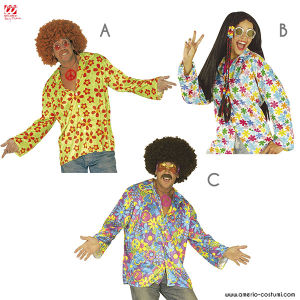 Camisa de Flores Hippie Colorida