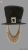 Black Velvet Top Hat with Beard