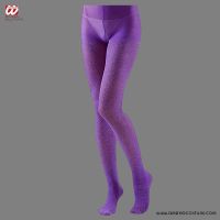 Collants violets à paillettes 40 den