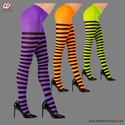 Fluorescent Striped Tights 70 den