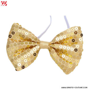 Noeud Papillon à Paillettes Or