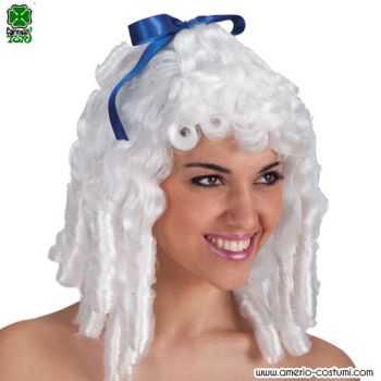 White Lady Wig with Curls