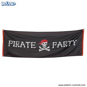 'PIRATE PARTY' BANNER - 220x74 cm
