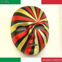 Maschera VISO FANTASY ORO/ROSSO