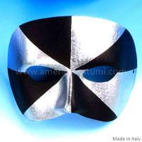 Maske MASCHED BALL - Schwarz/Silber