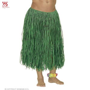 Hawaiianischer Bastrock 78 cm Grün