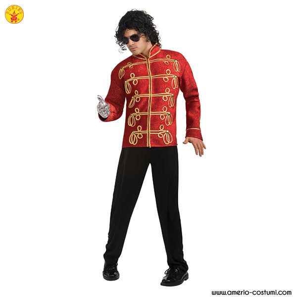 Costume Carnevale Bimbo Giacca Militare Red Michael Jackson