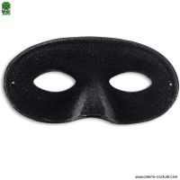 Maschera DOMINO SCAMOSCIATO GRANDE NERO