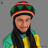 Rasta-Hut mit Haaren