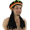 Chapeau Rasta avec Cheveux