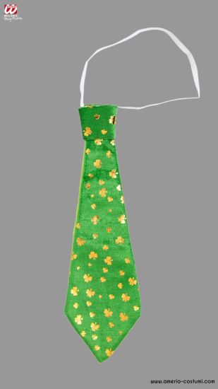 St. Patrick's Day Tie with Shamrocks