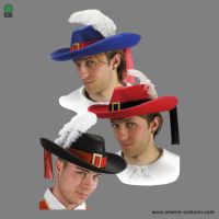 Cappello Moschettiere in feltro col.