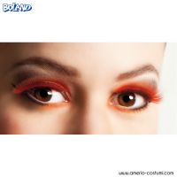 Faux cils rouges autocollants