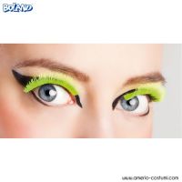 Selbstklebende künstliche Wimpern Neon Gelb