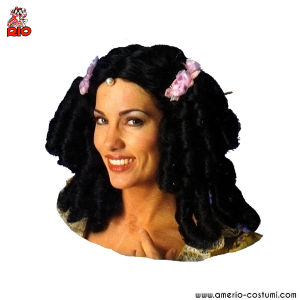 Medieval Woman Wig - Black