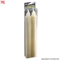 Pcs. 2 White bright candles