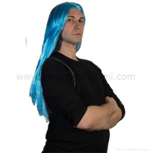 Long Wig with Part - Turquoise