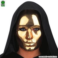 Maschera VISO MEDIO METALLIZZATO - ORO