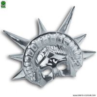 Silver Statue of Liberty mask.