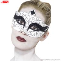 GOTHIC SWAN EYEMASK - WHITE