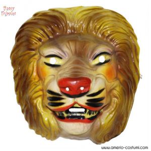 Maschera Leone criniera plastica