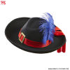 Musketeer hat in brushed felt