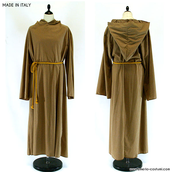 MEDIEVAL TUNIC WITH HOOD - Hazelnut