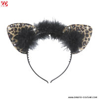 Orecchie Leopardo Strass