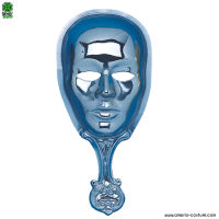 Maschera con impugnatura - ARGENTO