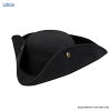 Chapeau Tricorne de l'Amiral William Noir