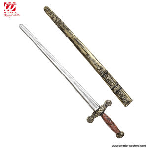 ANCIENT KNIGHT SWORD WITH SCABBARD - 75 cm