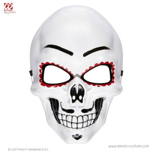 Maschera Dia de los Muertos in plastica