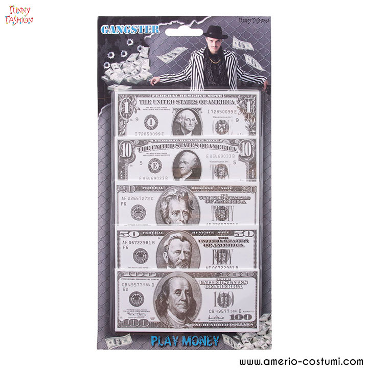 18 banconote finte dollari - Vegaooparty