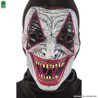 Horrorclownmaske mit Lichtern