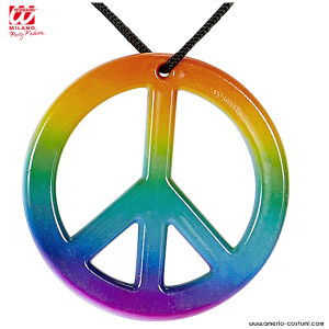 Regenbogen-Hippie-Halskette