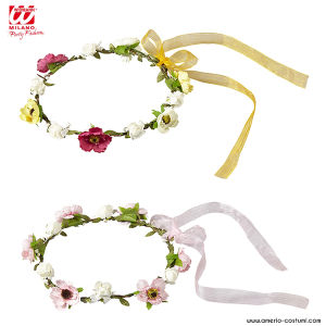 Ribbon Flower Crown - 2 Colors