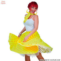 Rock'N'Roll Polka Dot Skirt Yellow