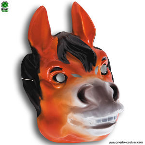 Maschera CAVALLO in plastica