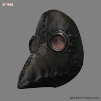 Máscara Plague Doctor Black