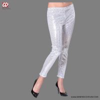 Leggings pailettes ARGENTO