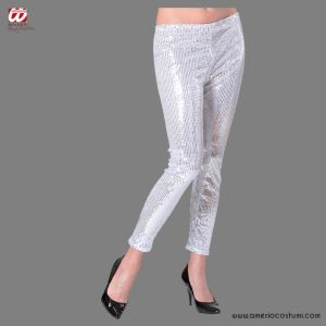 Leggings pailettes ARGENTO