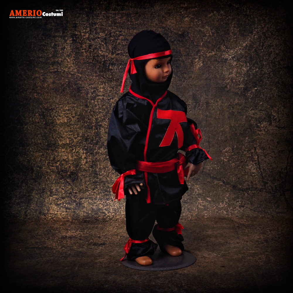 Atosa Bambini Costume Ninja Nero