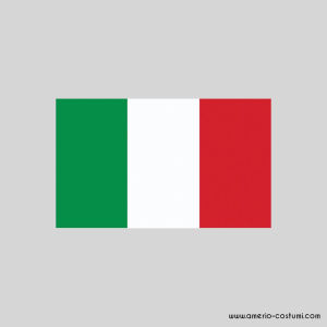 Bandera Italia con asta - 60x90 cm