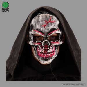 Máscara de calavera con luces