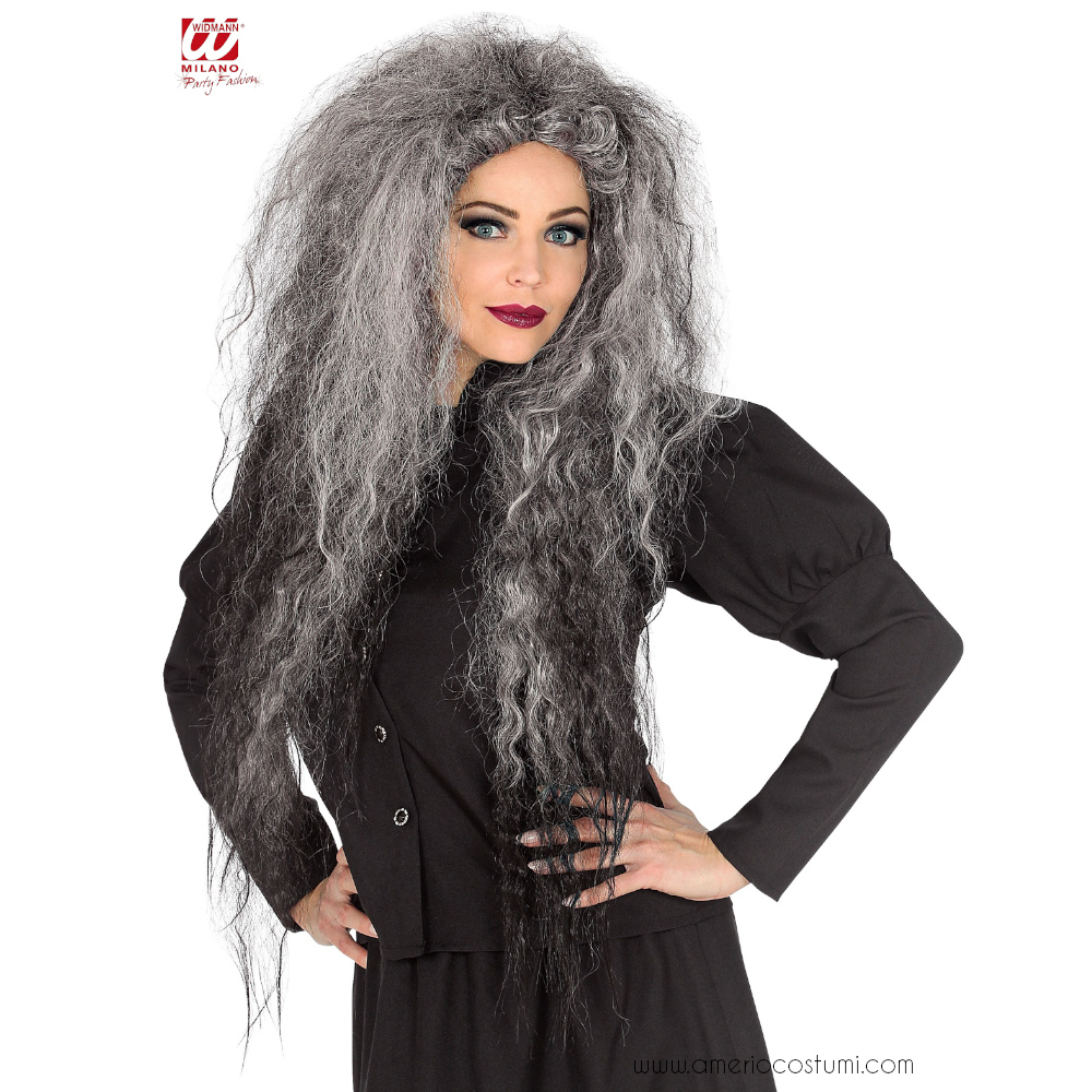 Grey oversized fris wig