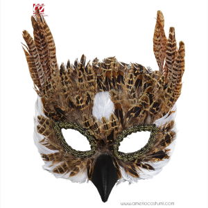 Masque Hibou en Plumes