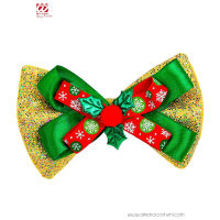 Corbata de Moño Navideño Dorado Brillante