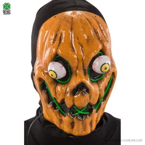 Horror pumpkin mask with lights