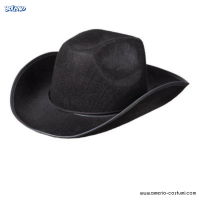 Schwarzer Filzhut im Cowboy-Stil