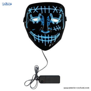 Draht-LED-Maske blau